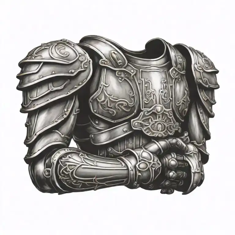 pauldron armor   tattoo design idea