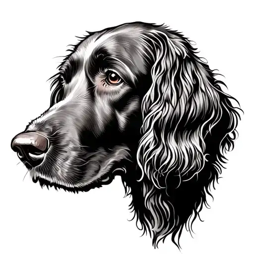Irish setter tattoo design idea
