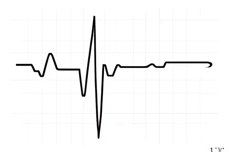 diabetic 1 type cardio graph tattoo design idea