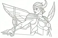 Valkyrie warrior tattoo design idea