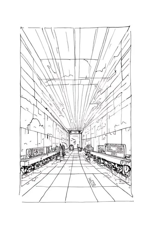 Sound Bars Open Sky view tattoo design idea