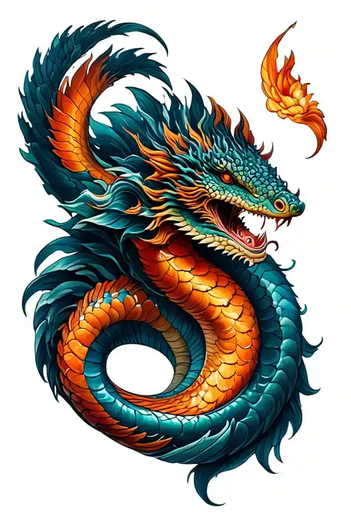 naga tattoo design idea