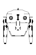 robot tattoo design idea