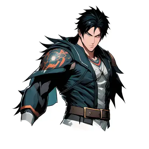 ike the character Shuji Hanma from the Tokyo Avengers anime, which he has on his right arm. tattoo design idea