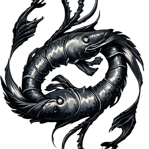 Scorpio And Pisces tattoo design idea