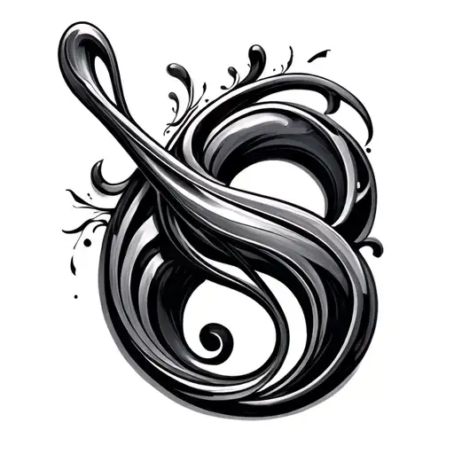 bass clef tattoo design idea