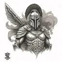 Spartan warrior tattoo design idea