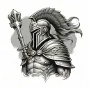 Spartan warrior tattoo design idea