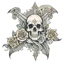 holy death tattoo design idea