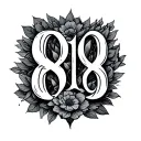 Romans 8:18 letters simple tattoo design idea