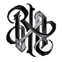 Romans 8:18 letters simple tattoo design idea