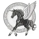 pegasus tattoo design idea