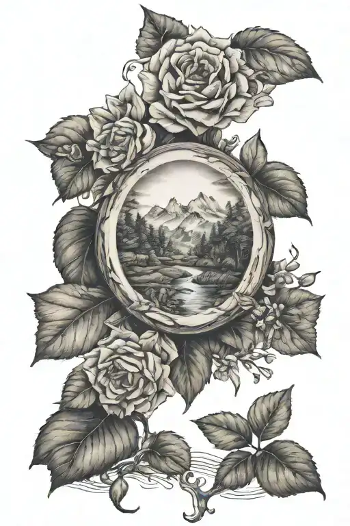 everything happens for a reason, nature inspired tattoo tattoo design idea