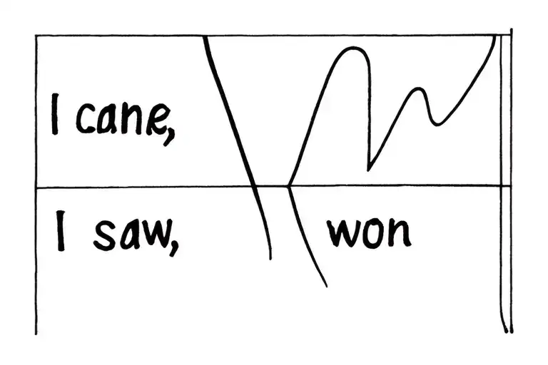 I came, I saw, I won tattoo design idea