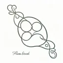 heart and half og infinity tattoo design idea