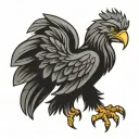 polish eagle tattoo design idea