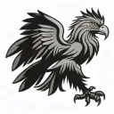 polish eagle tattoo design idea