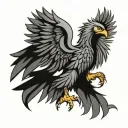 polish eagle tattoo design idea