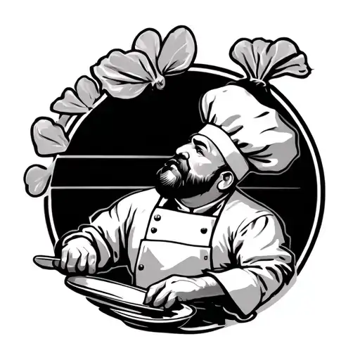 Chef tattoo design idea