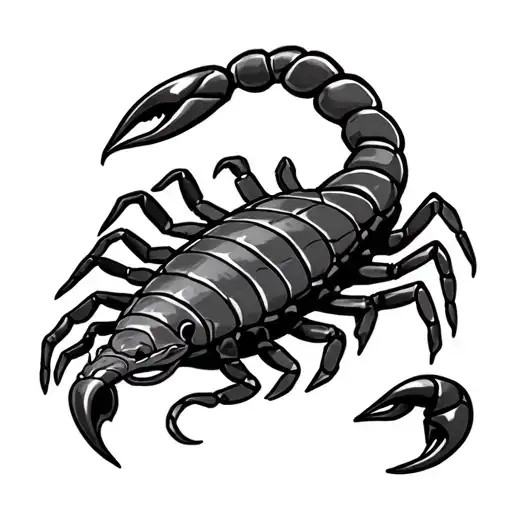 scorpion and bull combined simple and small tattoo tattoo design idea