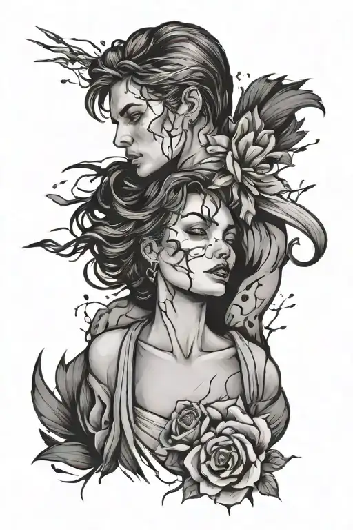 Domestic Violence tattoo design idea