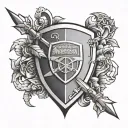 Arsenal tattoo design idea