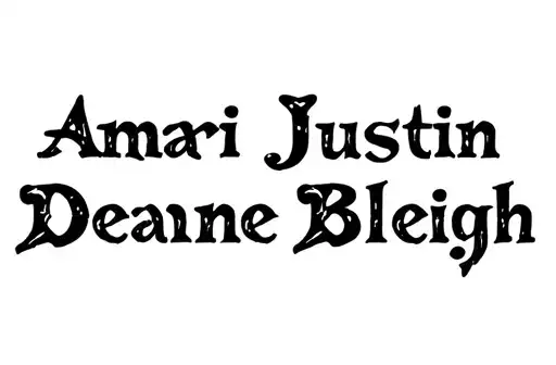 "Amari Justin
Deanne Bleigh" tattoo design idea