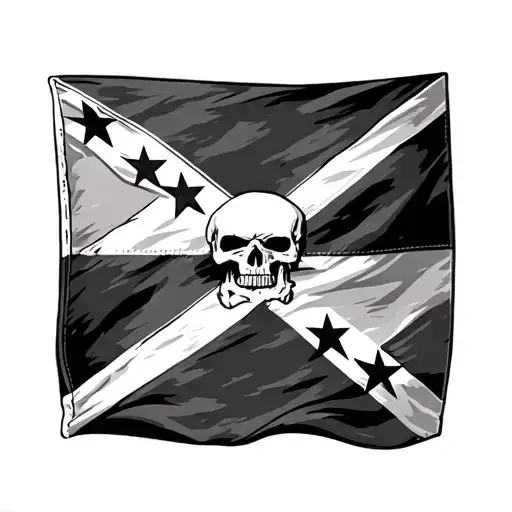 Rebel Flag tattoo design idea
