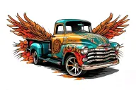 Chevy tattoo design idea