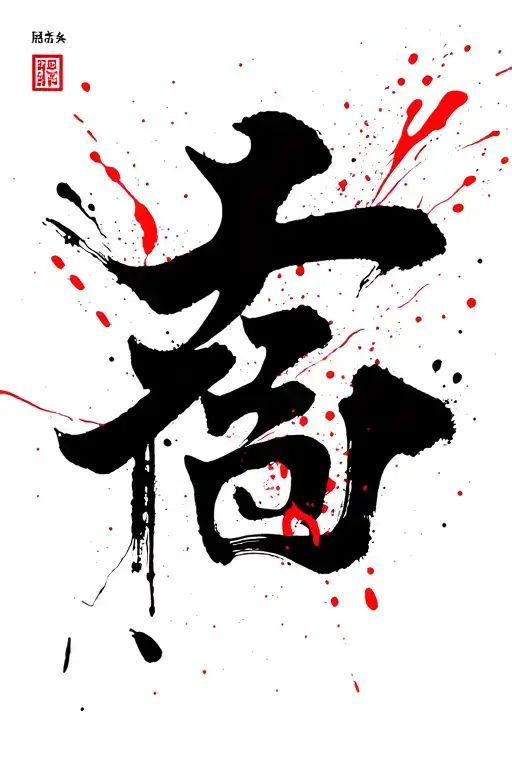 Kanji symbol for Humility tattoo design idea