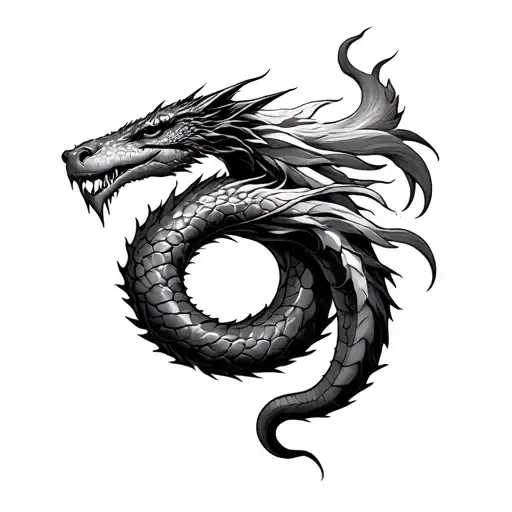 Jörmungandr tattoo design idea