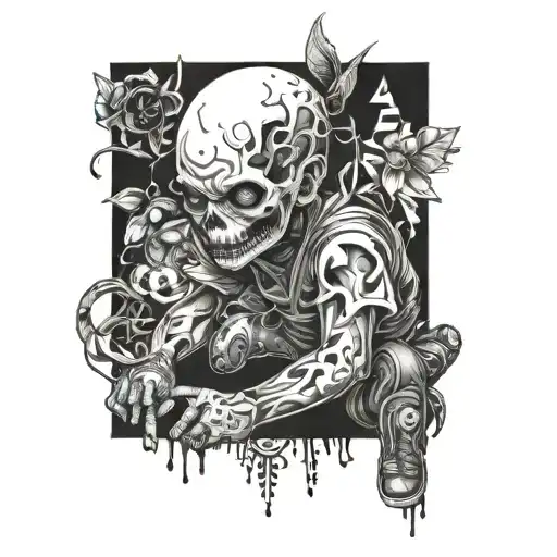 childhood trauma tattoo design idea