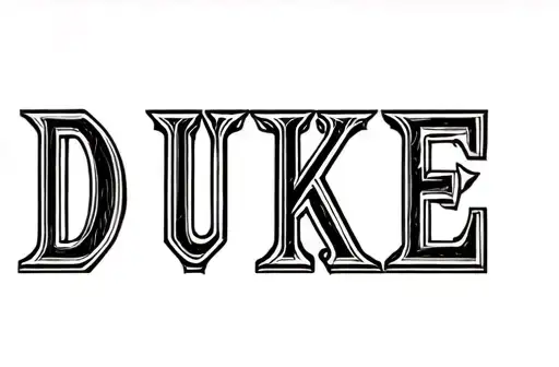 "Duke" tattoo design idea