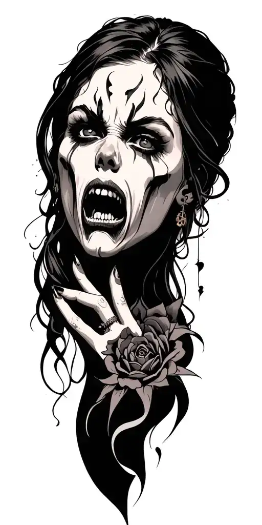 Anxiety Anger Silence tattoo design idea