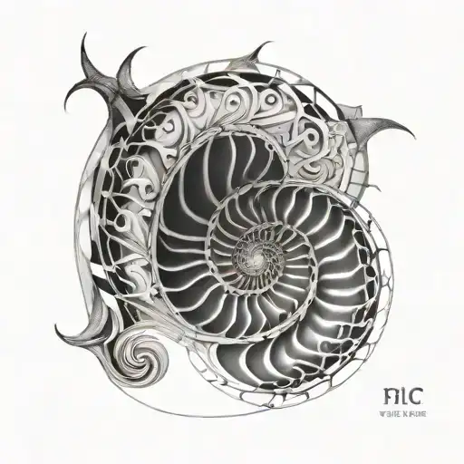 fibonacci spiral science tattoo tattoo design idea