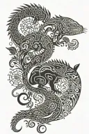 dog,cat,fish,ball python,iguana,hamster,gunipig,spider,scorpion,Pegion,cock,bull,goat,parrot and trees all in one tattoo tattoo design idea