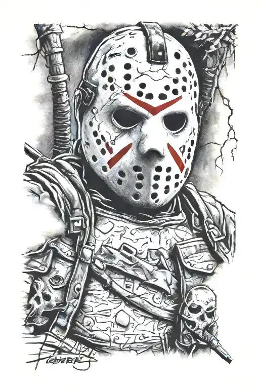Jason Voorhees tattoo design idea