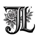 create a tattoo with the initials J J L N tattoo design idea