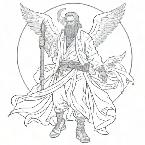 Elijah killing prophets tattoo design idea