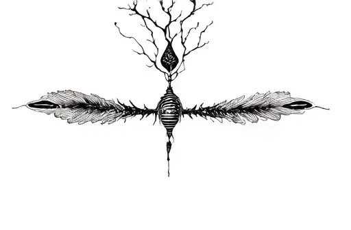 "Silent in your cocoon; to think" tattoo design idea