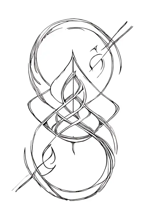 Cho Ku Rei power symbol tattoo design combining music elements tattoo design idea