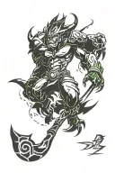 dota 2 tidehunter tattoo design idea