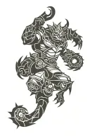 dota 2 tidehunter tattoo design idea