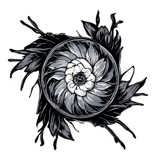 Symbol Everything Happens A Reason tattoo design idea