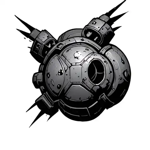 Helldivers 2 Hellbomb Code tattoo design idea