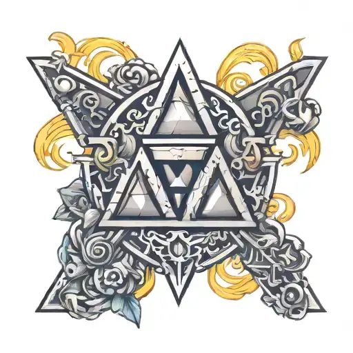 Zelda triforce tattoo design idea