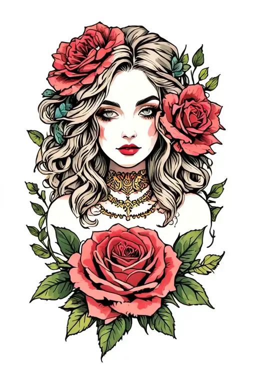 Lust tattoo design idea