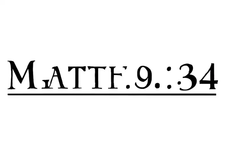 matthew 6:34 tattoo design idea