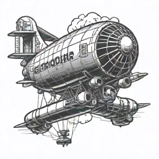 Goodyear blimp tattoo design idea