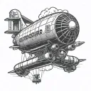 Goodyear blimp tattoo design idea